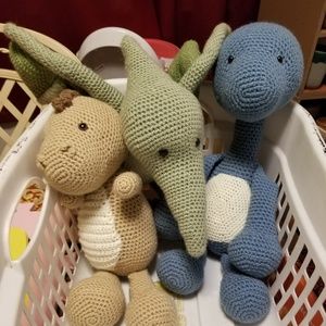 Crocheted by me dinosaurs! Pterodactyl